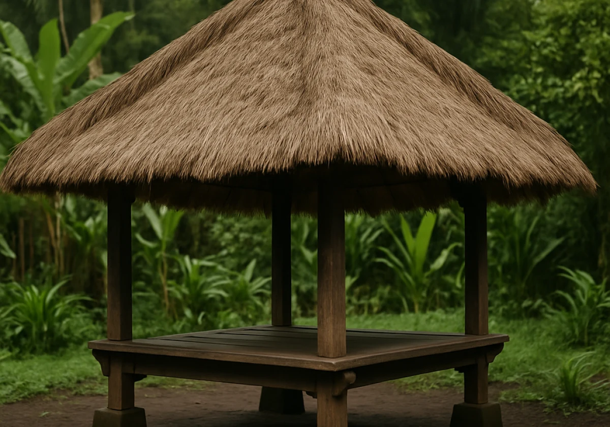 ## Why Are Bali Huts So Attractive to Termites- generate the image